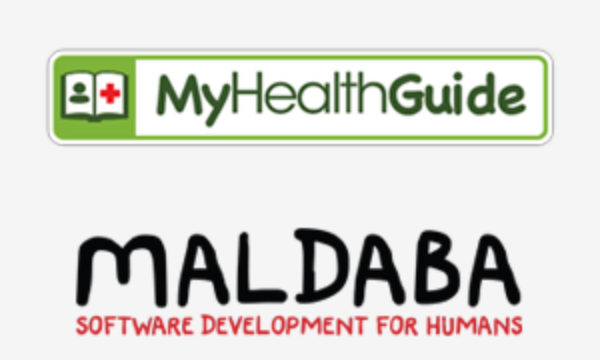 My Health Guide and Maldaba logo